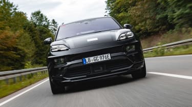 Porsche Macan EV prototype - front dynamic